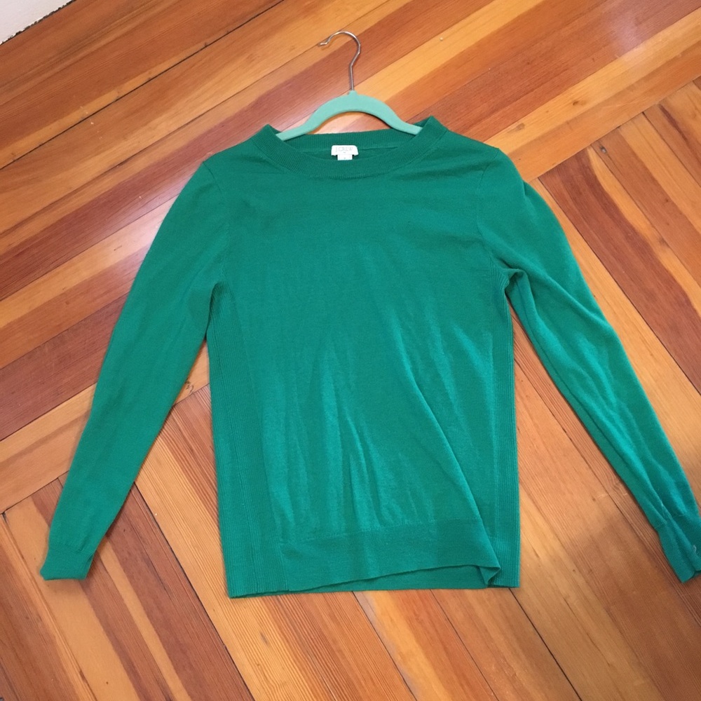 Kelly Green J Crew Sweater